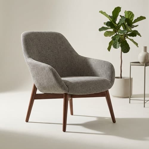 Modern wooden lounge chair